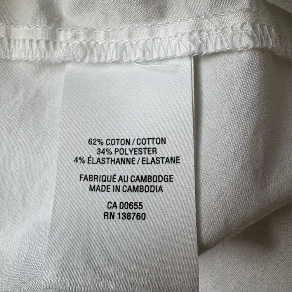 Reitmans Women’s White Button-Down Blouse R Essentials Stretch, Size XXL - Picture 4 of 5